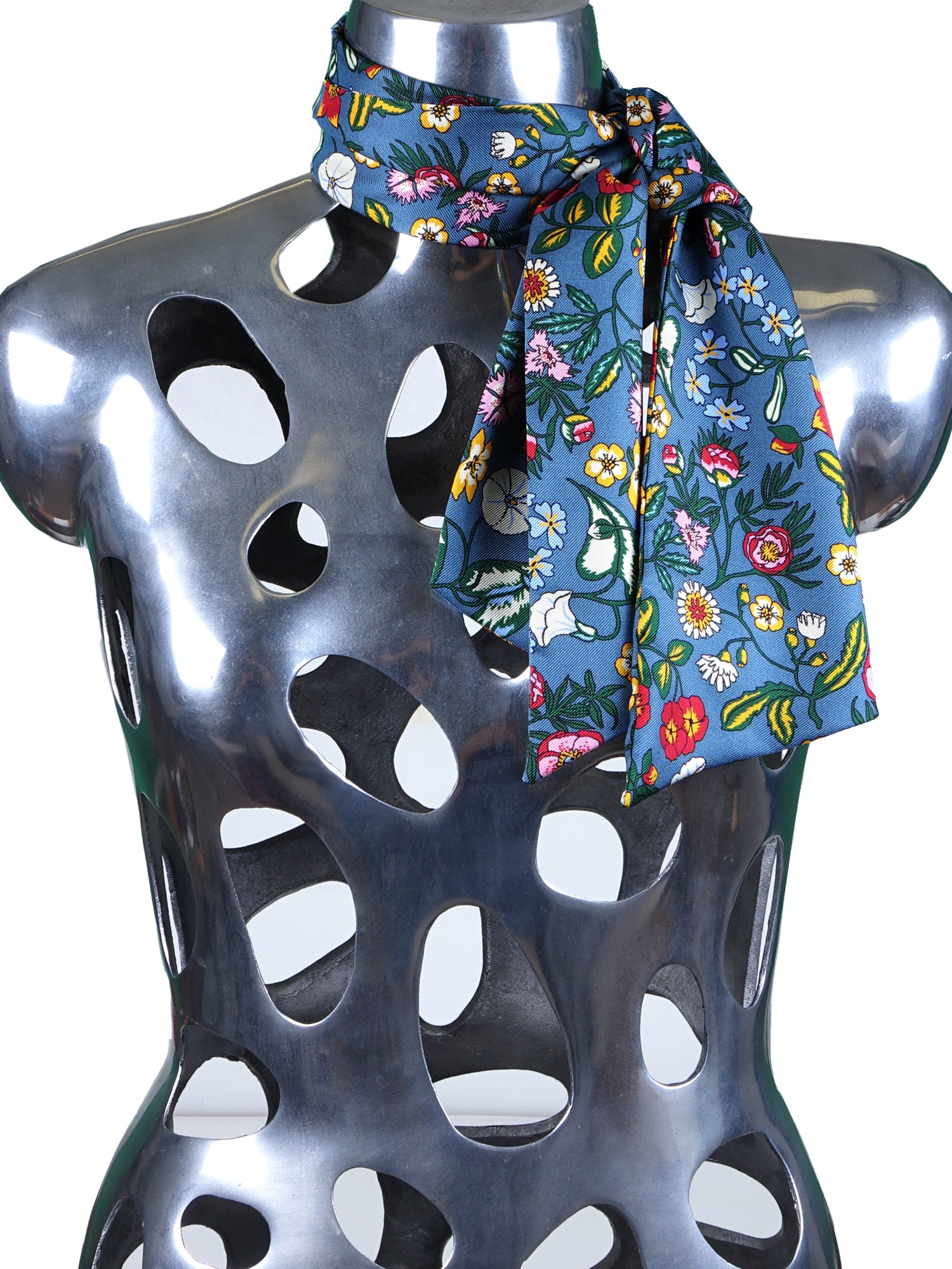 Foulard twilly ottanio in seta stampata inglese FLORENCE