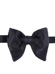 Black bow tie GOCCIA model already knotted in satin silk