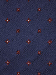 MARTIN 3-fold tie in aviation blue silk/cotton