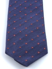 MARTIN 3-fold tie in aviation blue silk/cotton