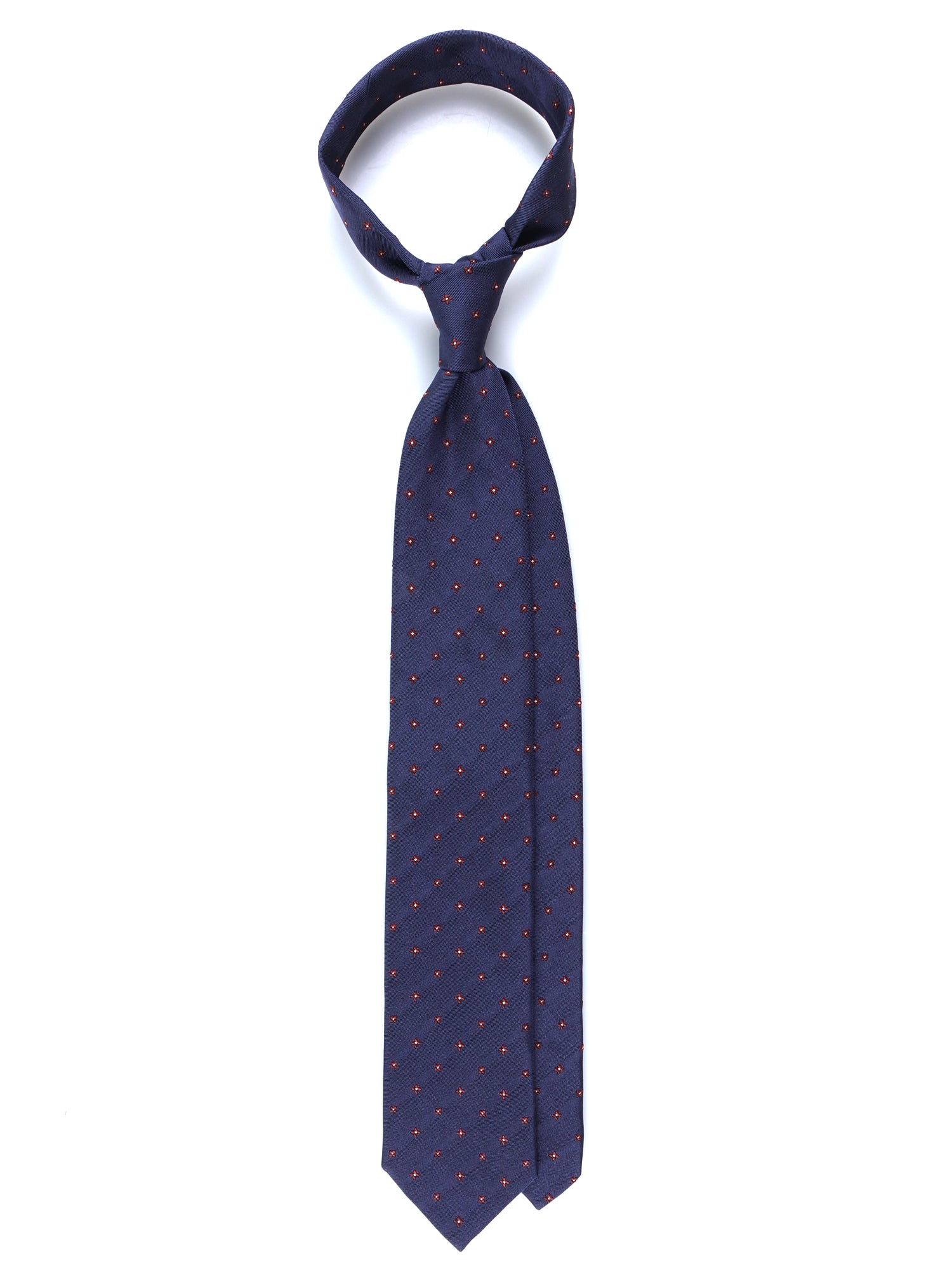 MARTIN 3-fold tie in aviation blue silk/cotton