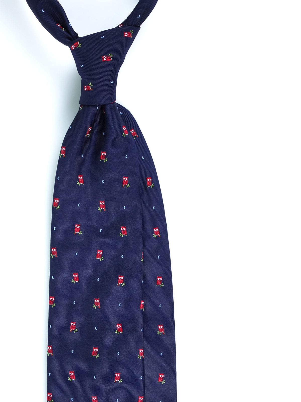 3-fold CIVETTA tie in blue jacquard silk