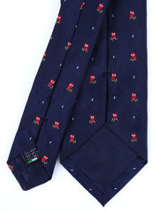 3-fold CIVETTA tie in blue jacquard silk