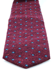 FRANSE 3-fold burgundy jacquard silk tie