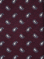 VALENTIA 3-fold burgundy silk/cotton tie