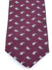 VALENTIA 3-fold burgundy silk/cotton tie