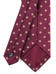 GINGER 3-fold burgundy silk/cotton tie