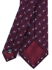 GALACE 3-fold burgundy silk/cotton tie