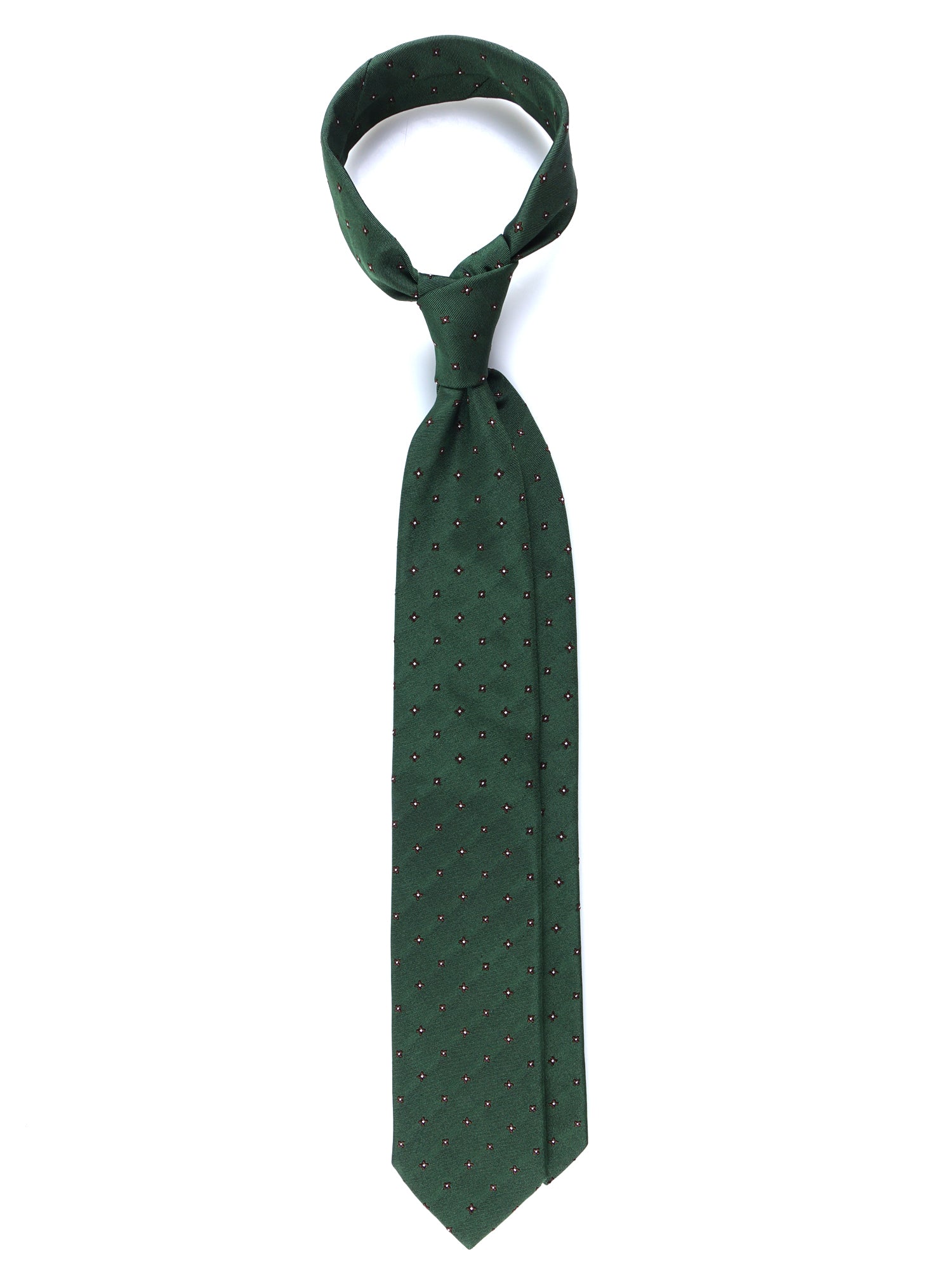 MARTIN Green 3-Fold Silk/Cotton Tie