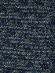 GINGER Dark Blue Silk/Cotton 3-Fold Tie