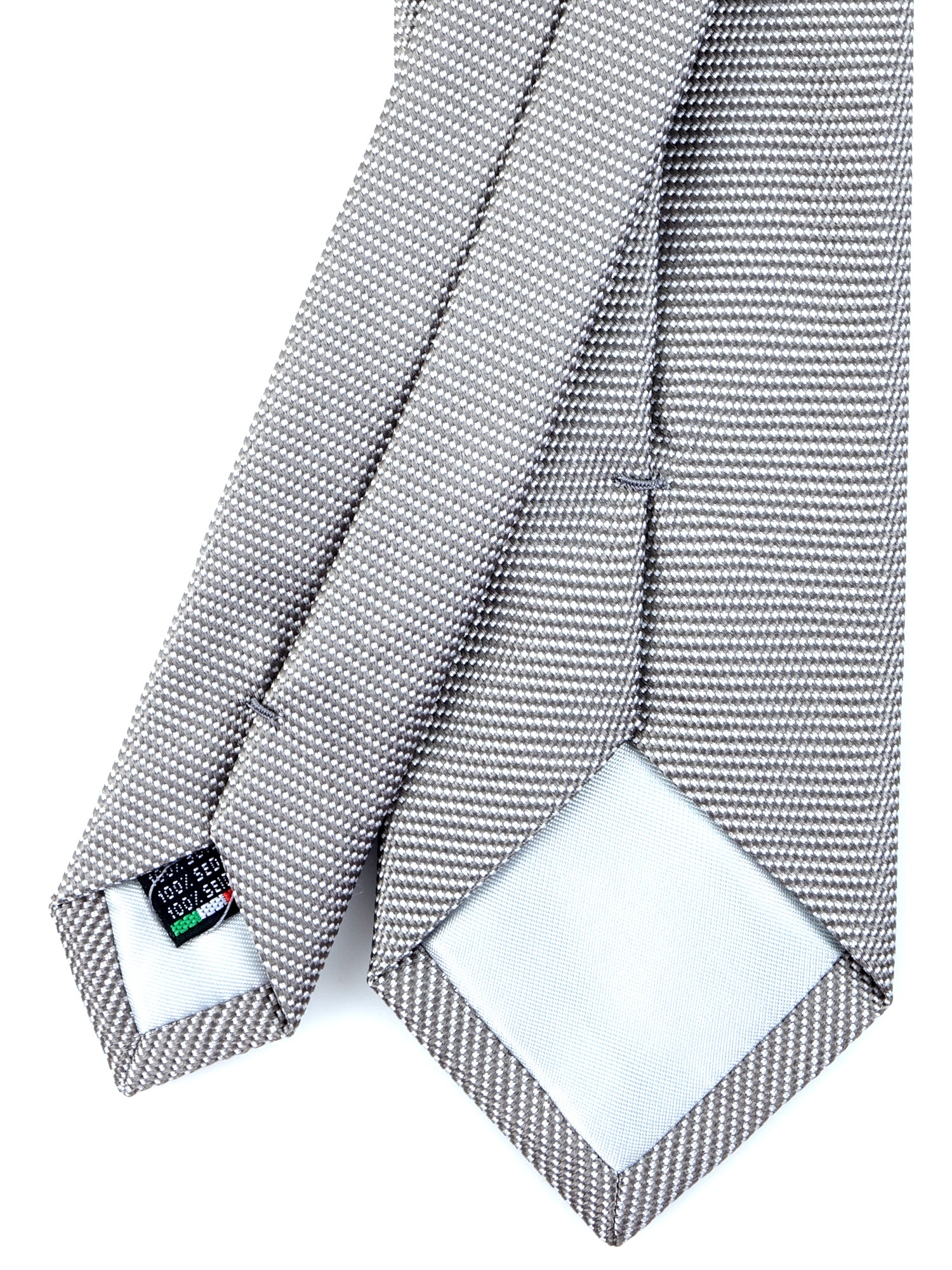 WILLIAM 3-fold grey jacquard silk tie