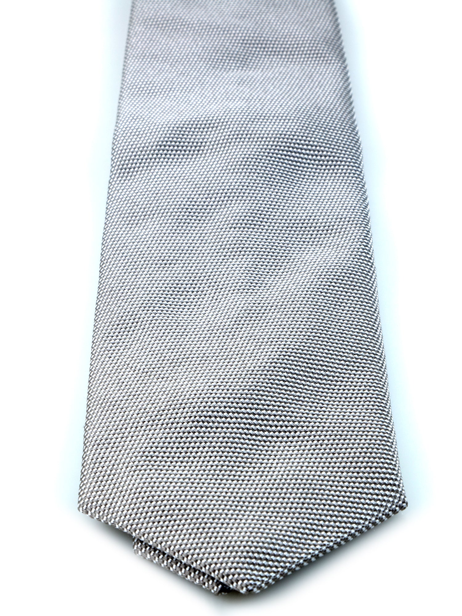 WILLIAM 3-fold grey jacquard silk tie