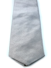 Cravatta 3 pieghe grigio in seta jacquard WILLIAM