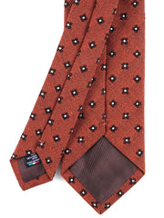 NADIA Orange Silk/Wool 3-Fold Tie