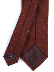 MARTIN 3-fold rust silk/cotton tie