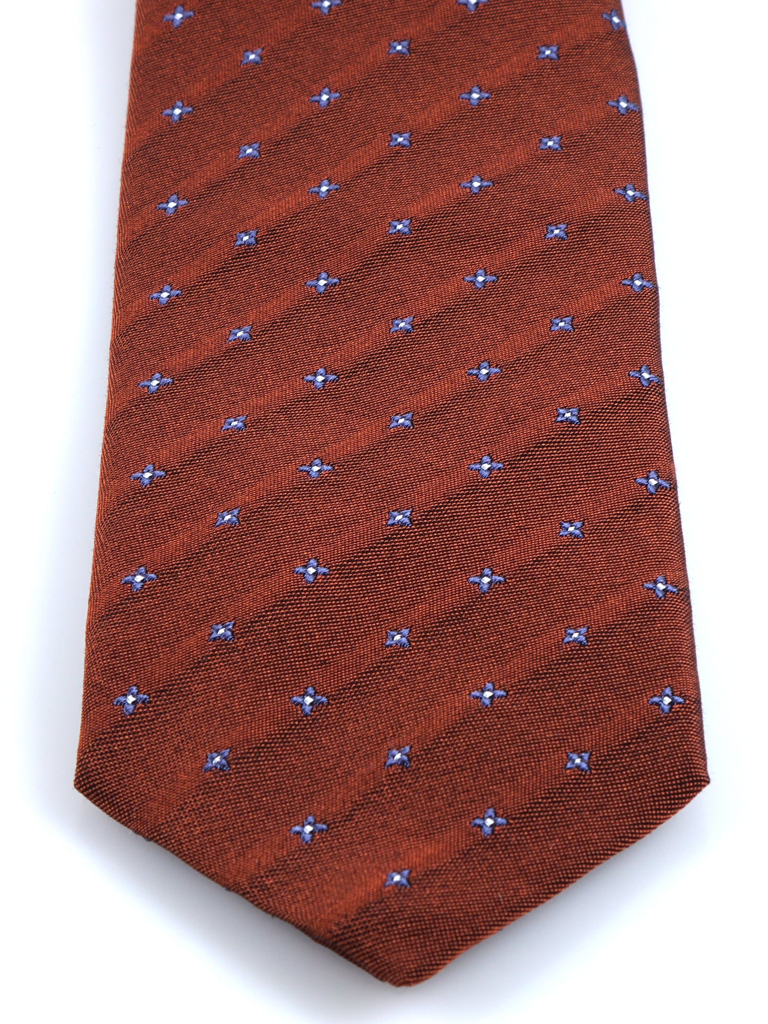 MARTIN 3-fold rust silk/cotton tie