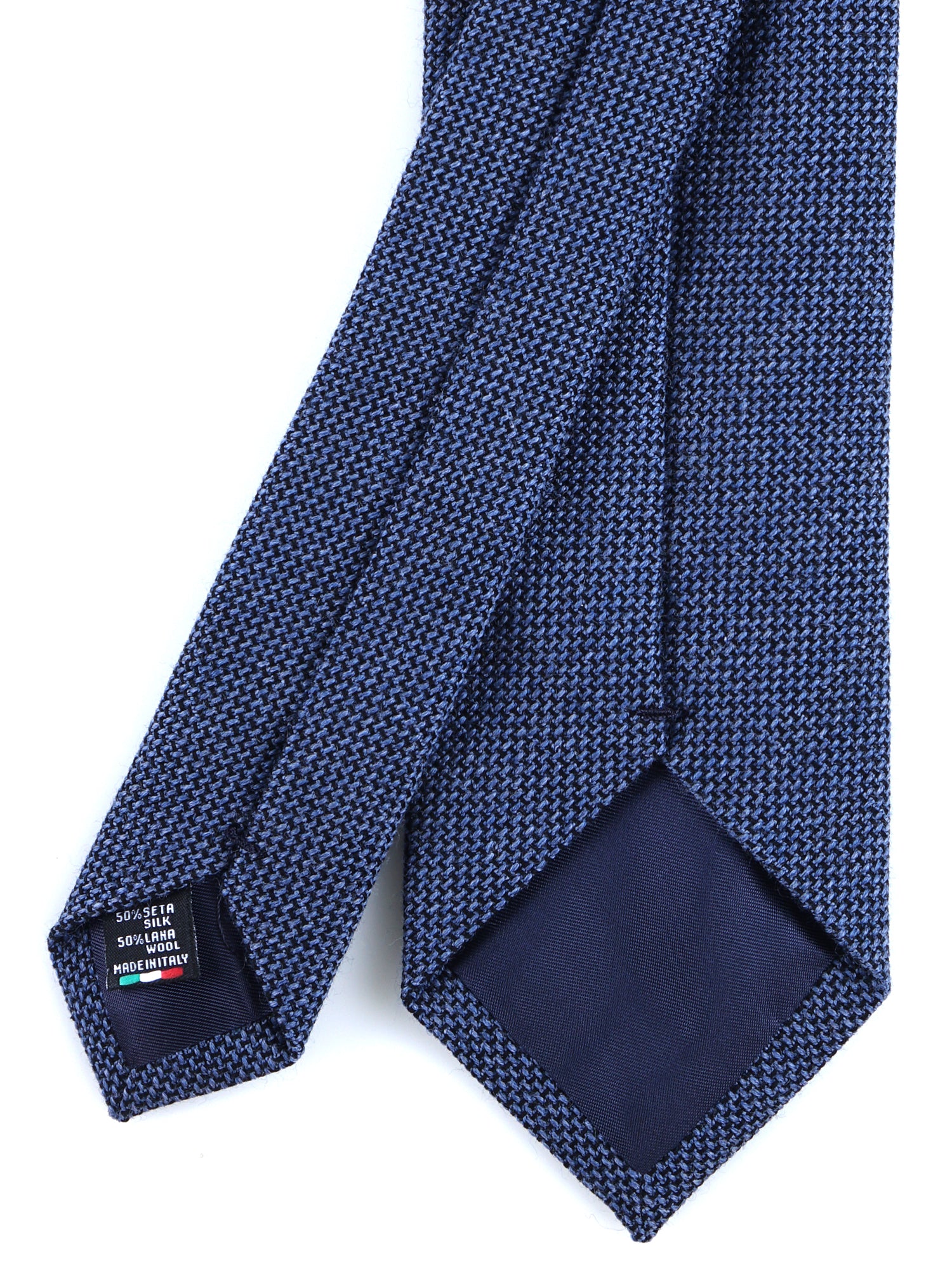 SAVINA 3-fold light blue silk/wool tie