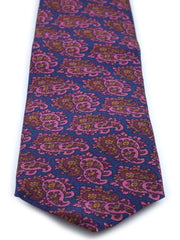 ANNALISE 3 Fold Blue Tie in Luxury Printed Silk