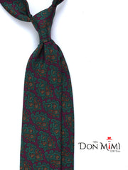 ANNALISE 3-Fold Bordeaux Tie in Luxury Printed Silk