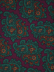 ANNALISE 3-Fold Bordeaux Tie in Luxury Printed Silk