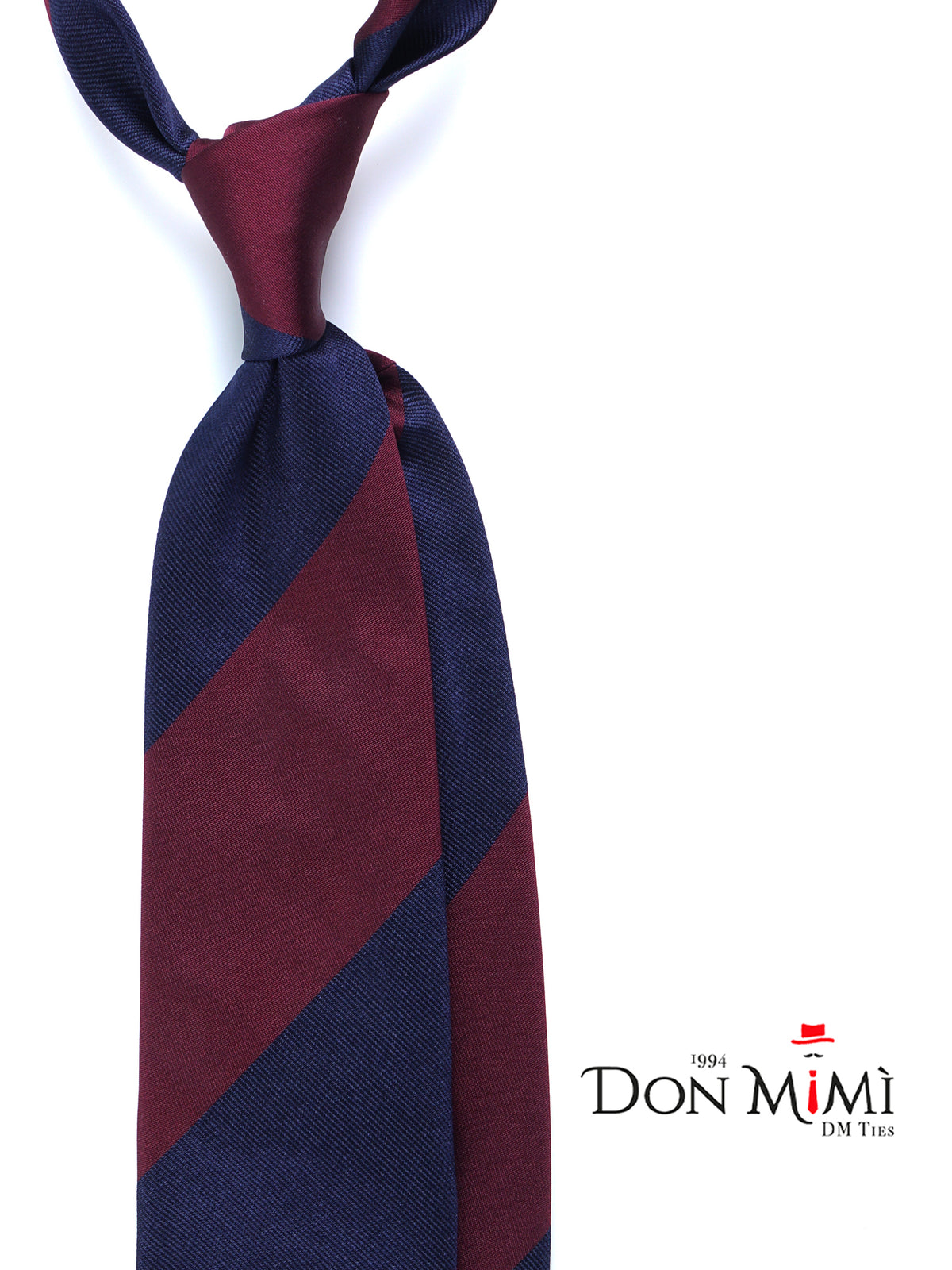 PAOLA 3-Fold Bordeaux Woven Silk Tie