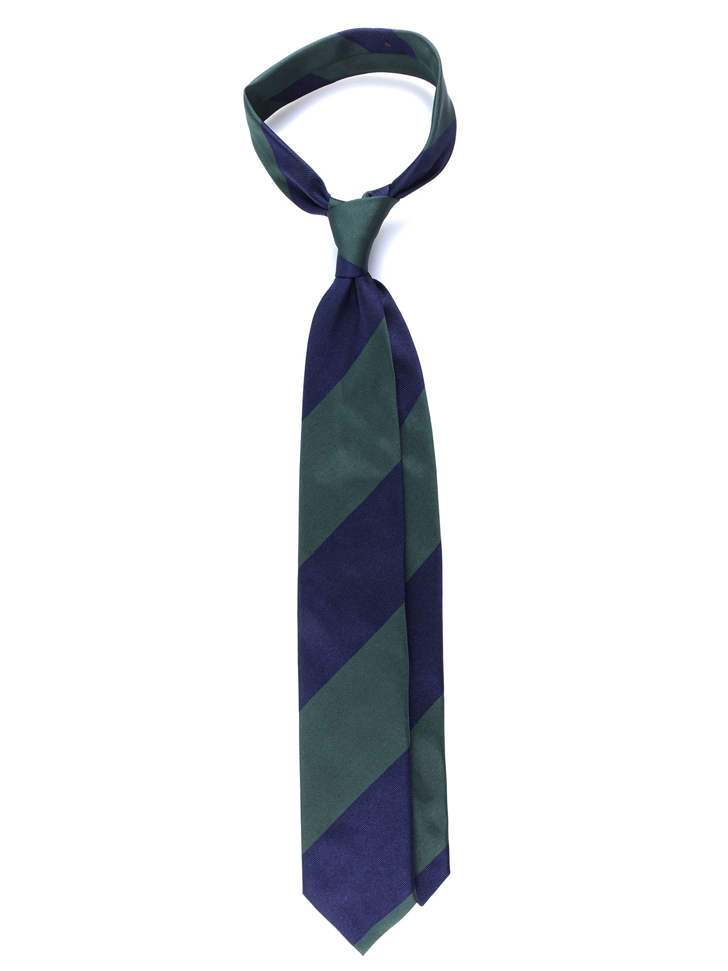 PAOLA Green 3 Fold Woven Silk Tie