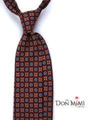 PATTY 3-Fold Bordeaux Tie in Madder Silk