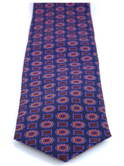 3 Fold Dark Blue Madder Silk Tie ESTELA