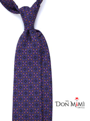 AZIZA Purple Madder Silk 3 Fold Tie