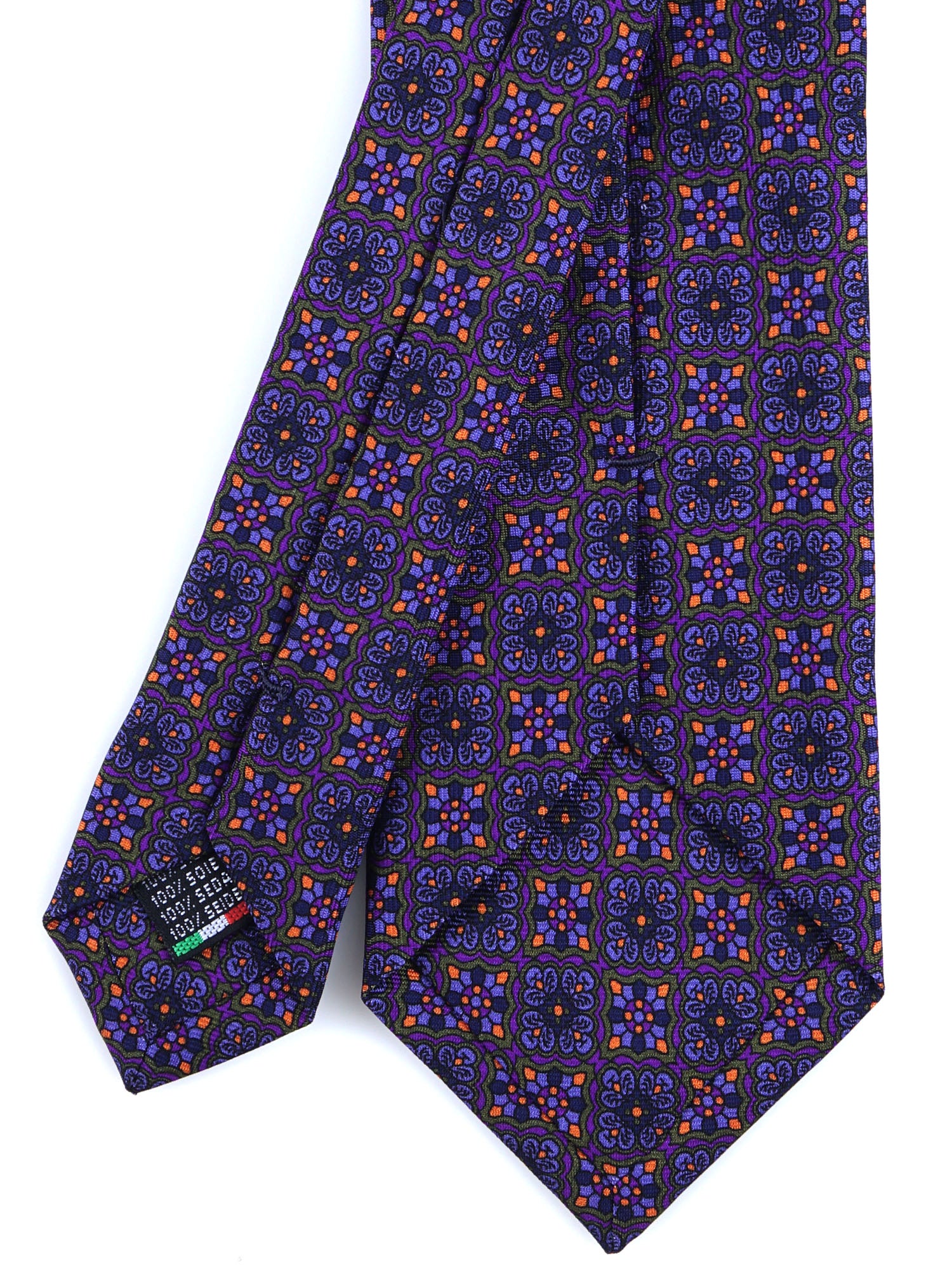 AZIZA Purple Madder Silk 3 Fold Tie