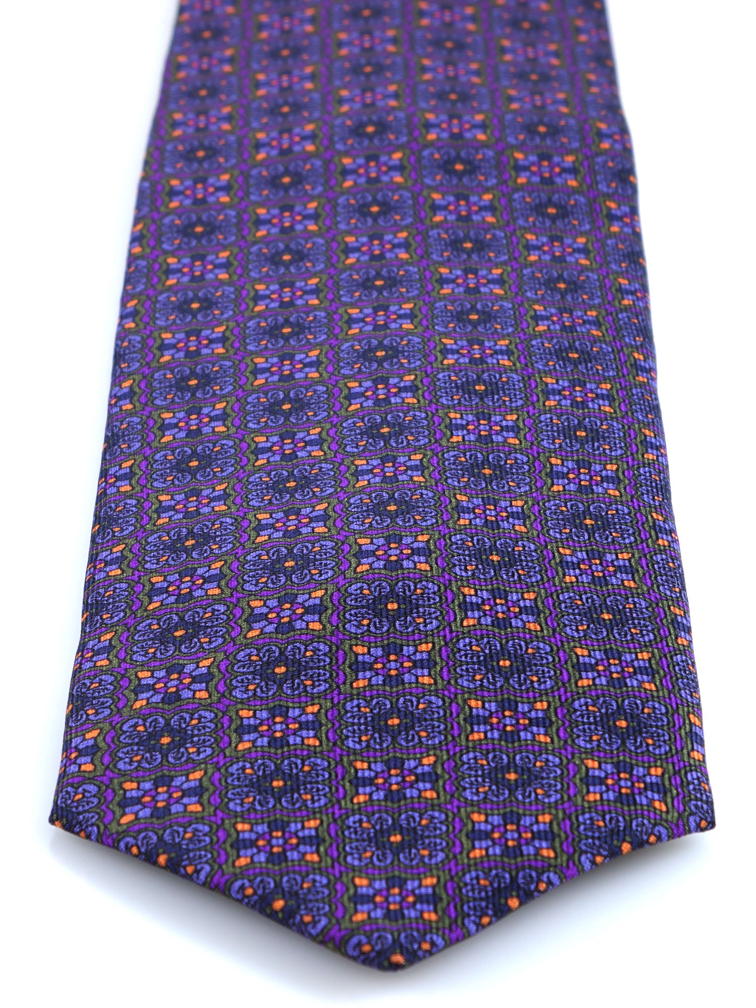 AZIZA Purple Madder Silk 3 Fold Tie