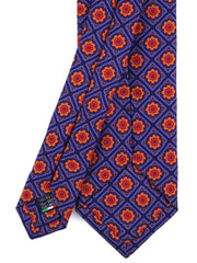 DASTINY blue 3-fold tie in madder silk