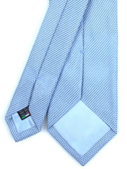 3-fold light blue silk gauze tie with ONICE twist