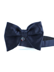 Midnight blue bow tie GOCCIA model already knotted in satin silk