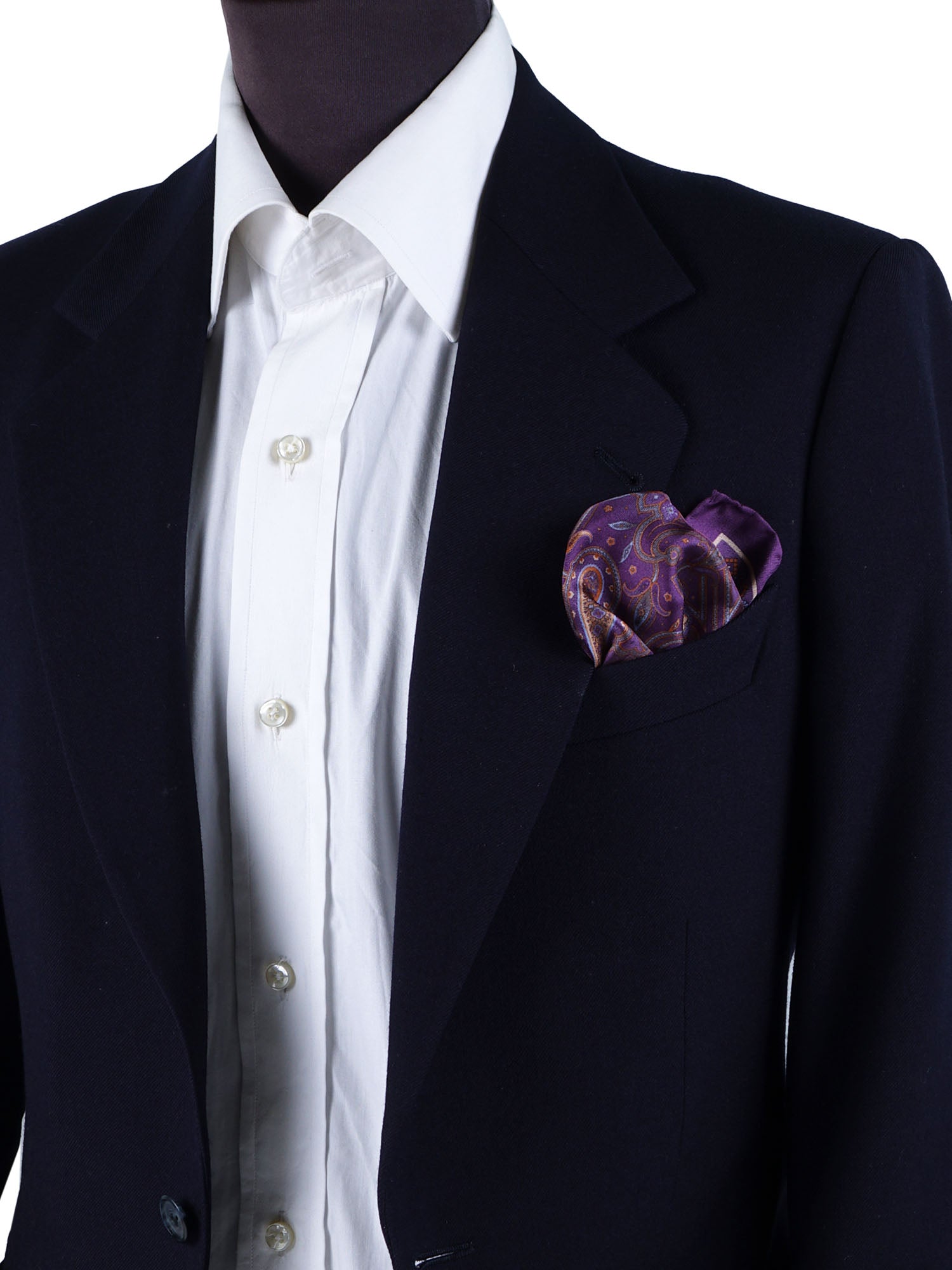 Purple DESIRE Printed Silk Pocket Square