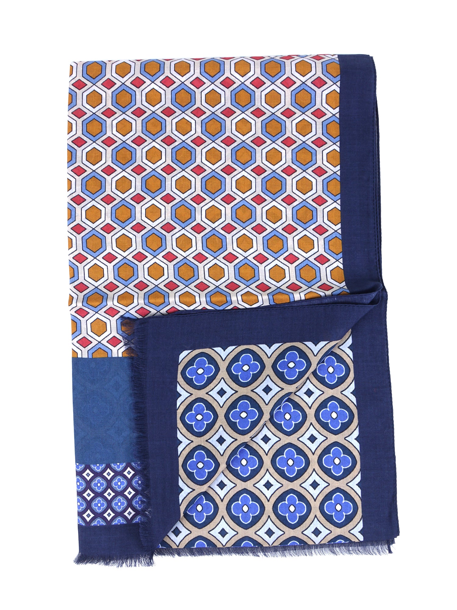 LUDICA cotton/modal blue scarf