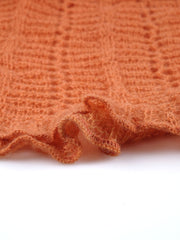 FABULA Orange Wool/Polyamide Cape