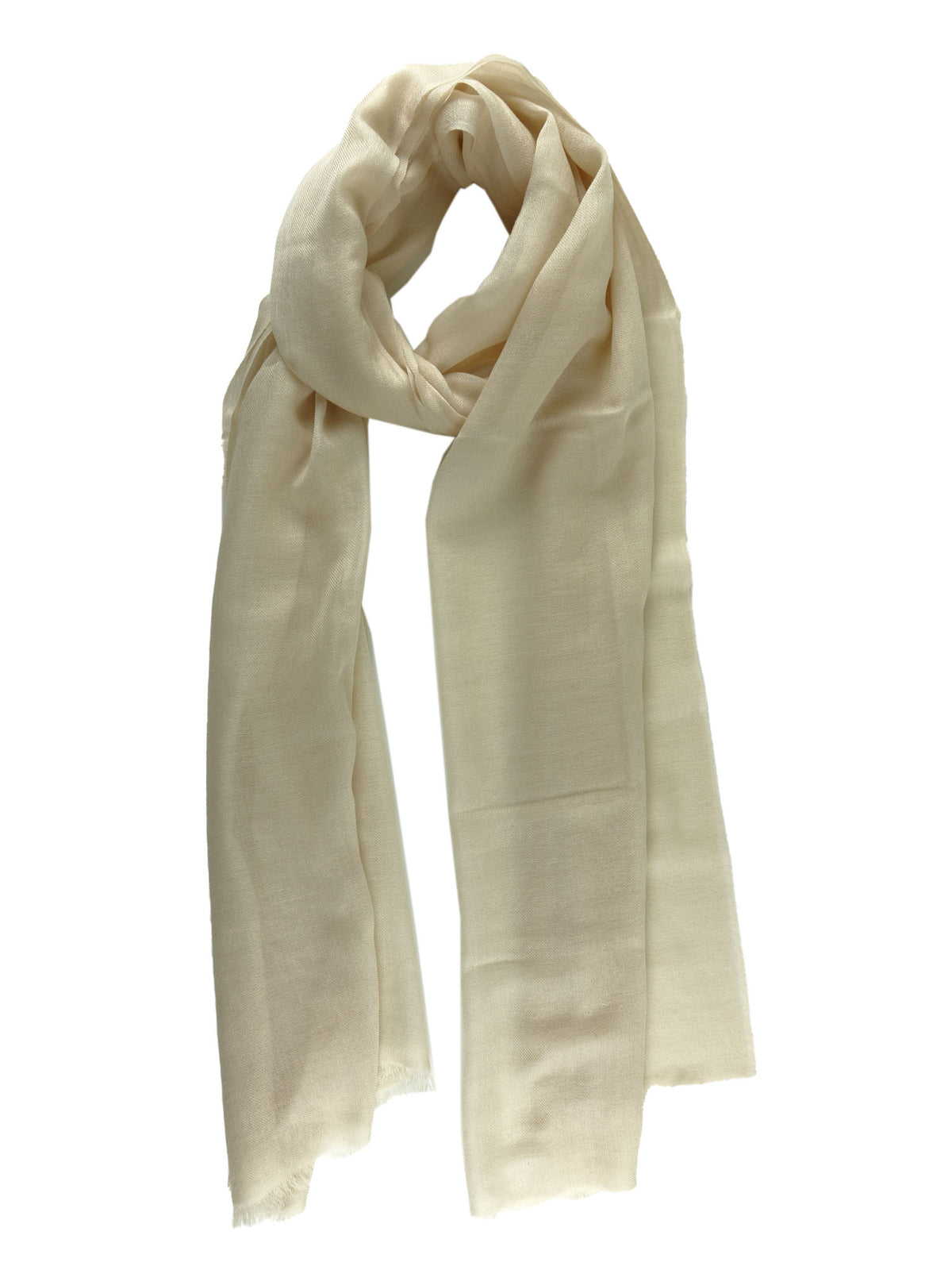 SHELBY Ivory Wool and Silk Stole