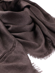 Foulard donna marrone in puro cashmere PALMA