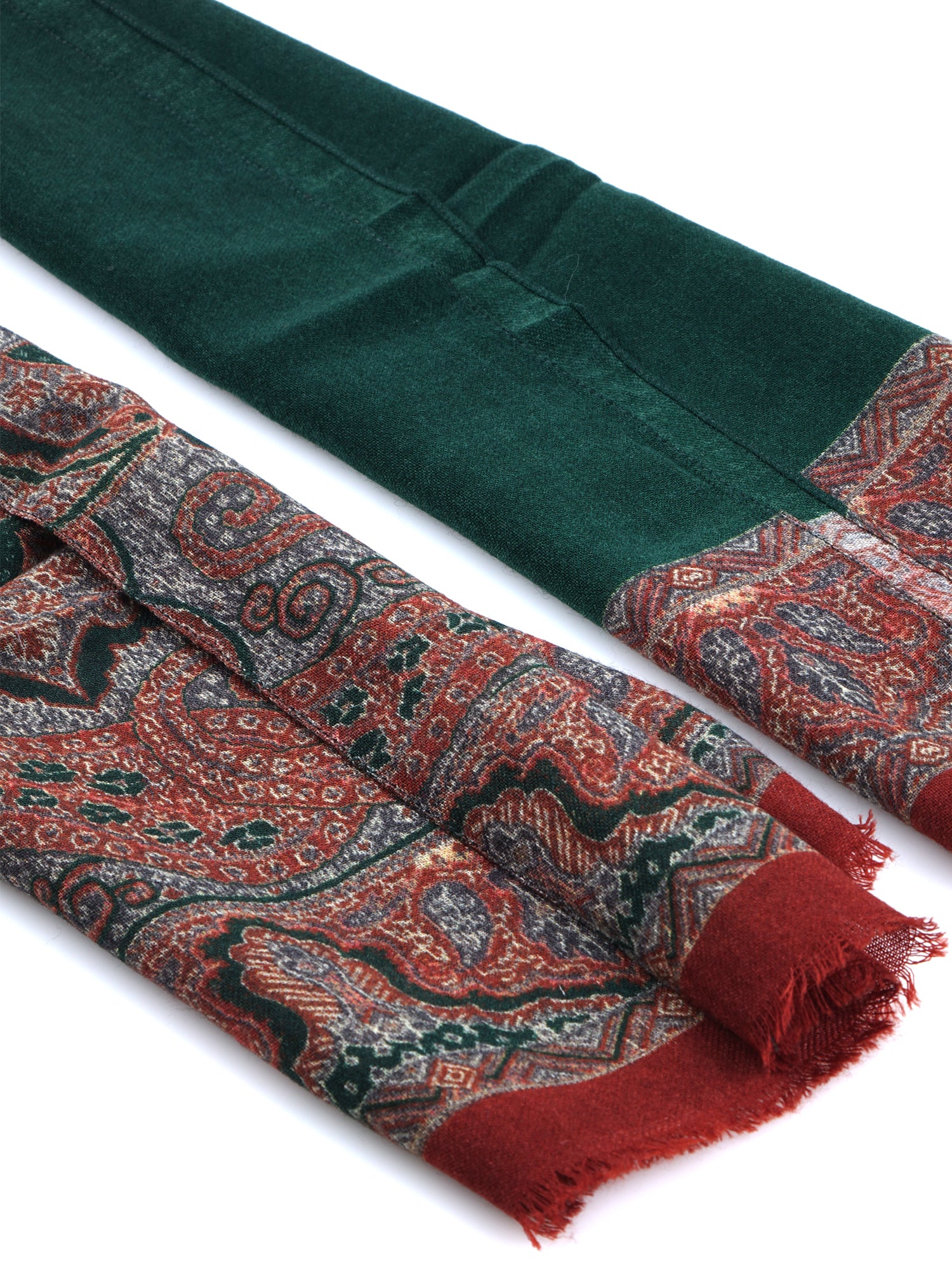 ETHNIC Multicolor Printed Pure Silk Scarf