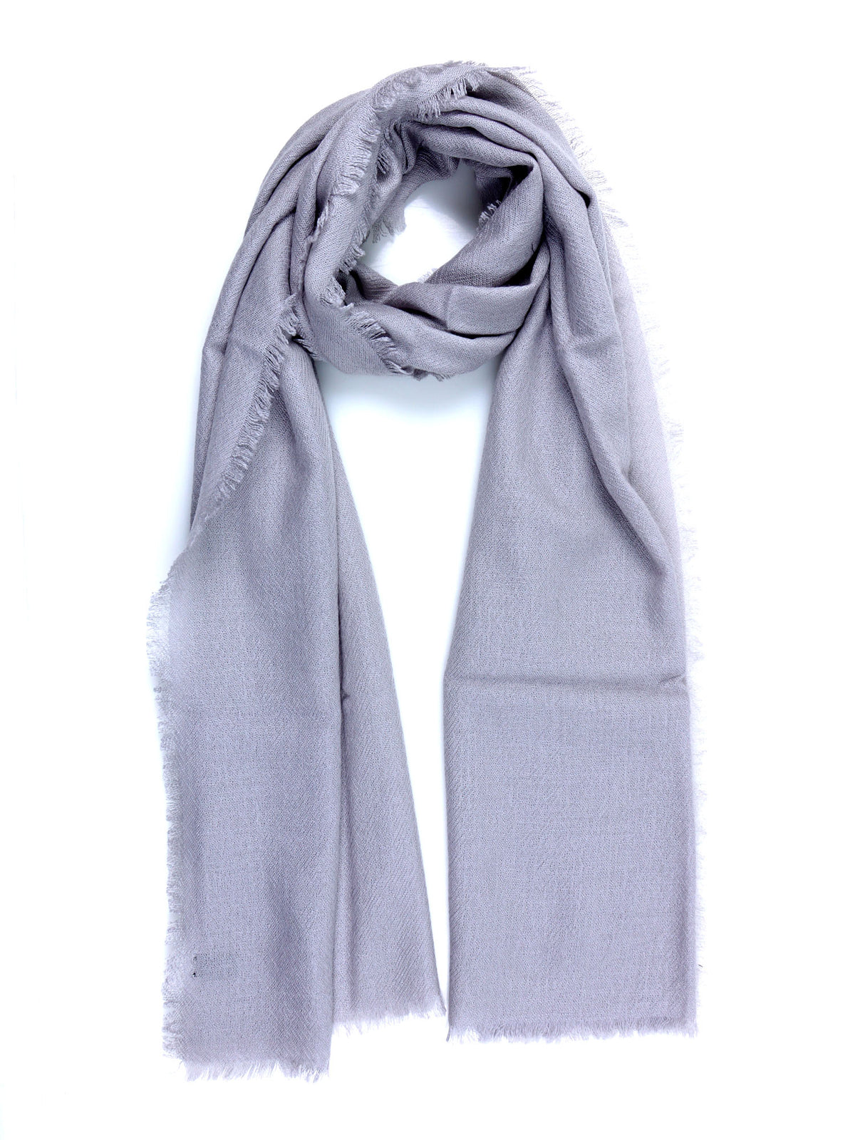 Sciarpa grigio in puro cashmere BURT