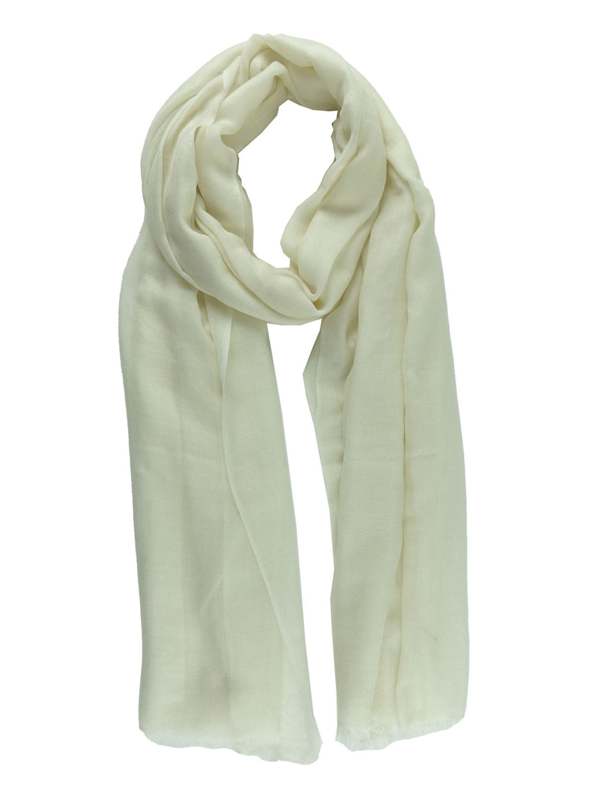 SHELBY Ivory Wool and Silk Stole