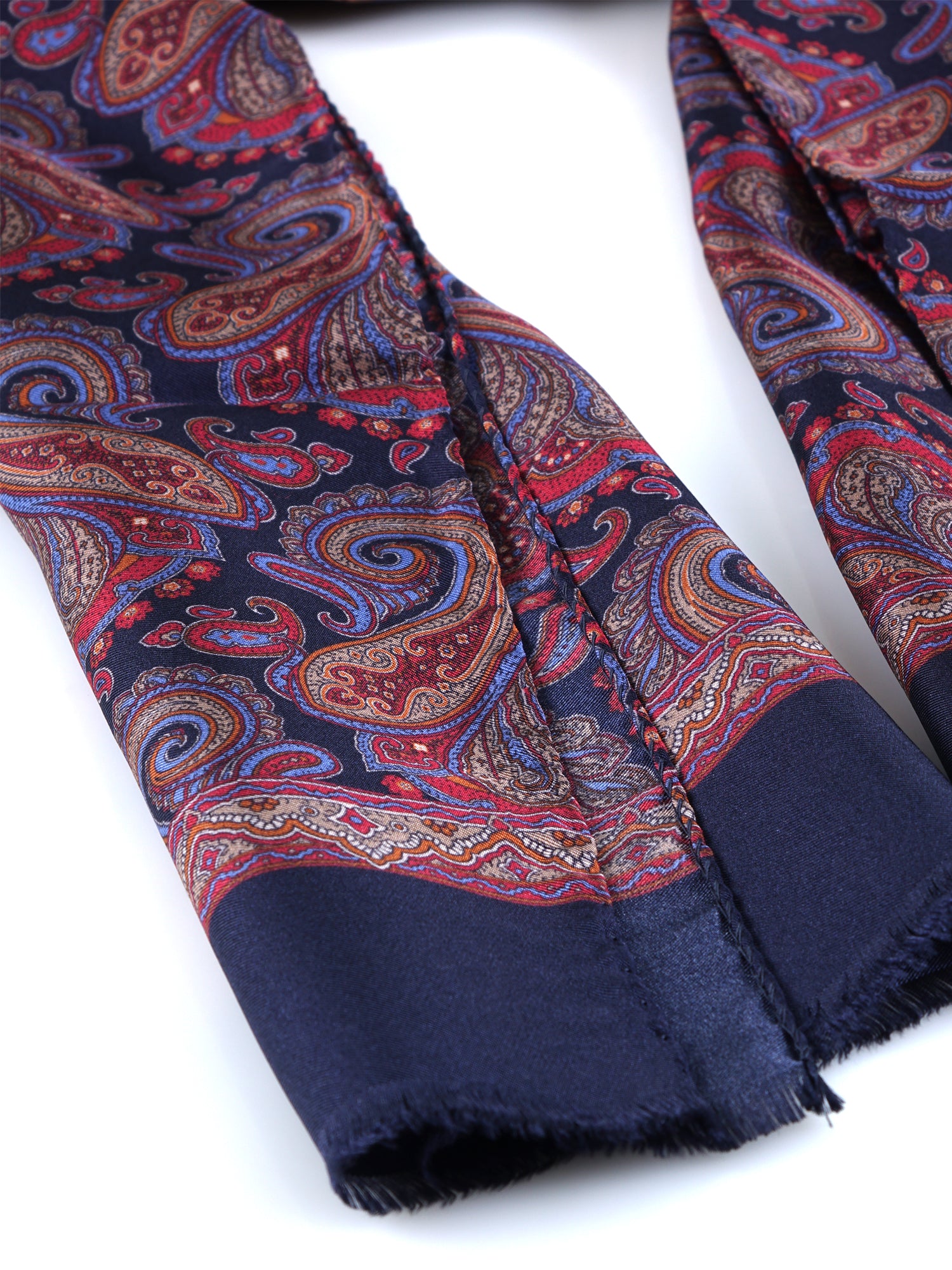 ETHNIC Multicolor Printed Pure Silk Scarf