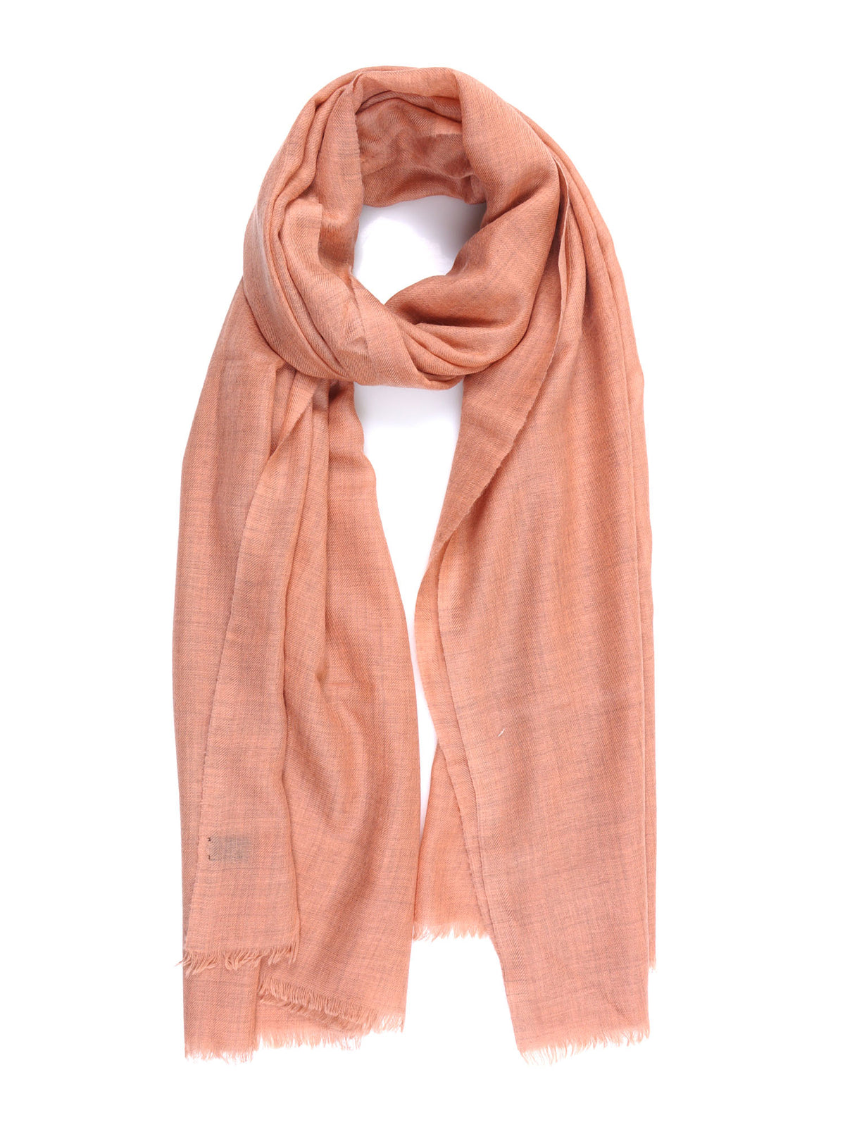 SIENNA Orange Wool/Silk Scarf