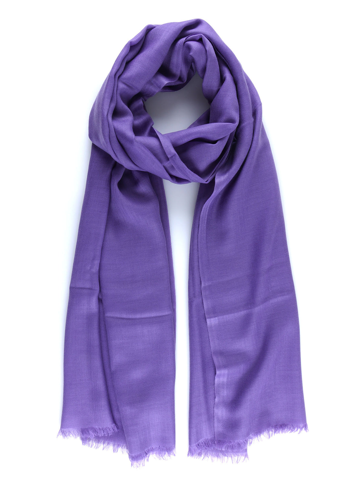 Sciarpa viola in puro cashmere PALMA