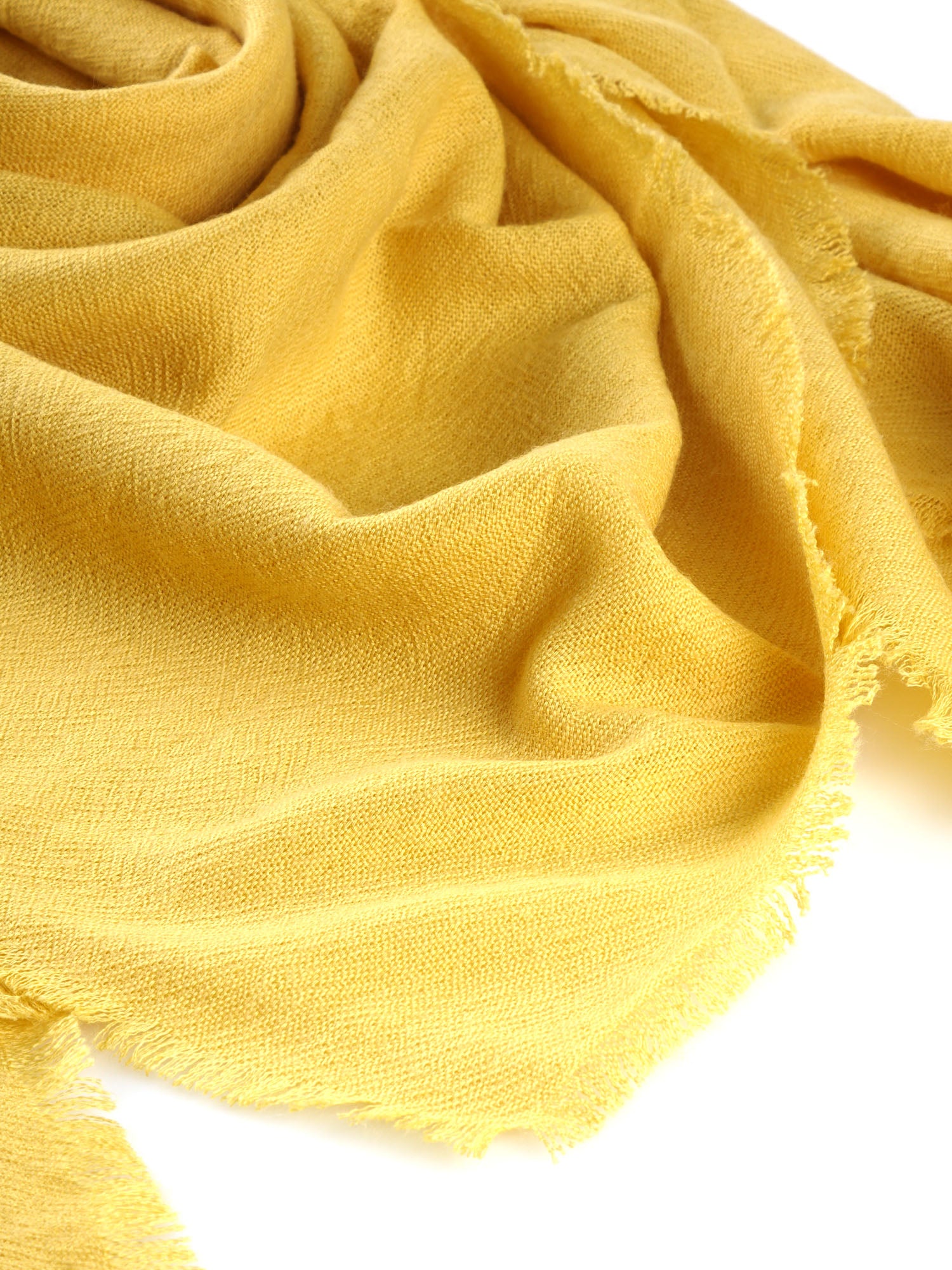 Foulard donna GIALLO in puro cashmere SQUARE