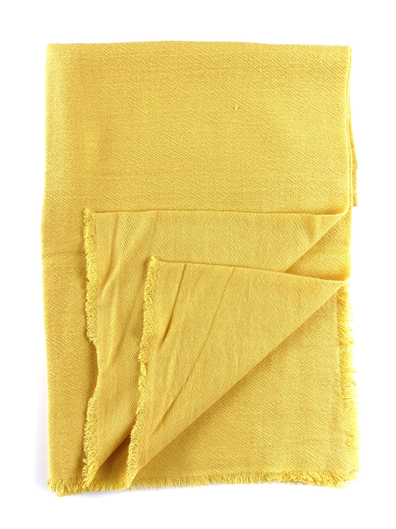 Foulard donna GIALLO in puro cashmere SQUARE